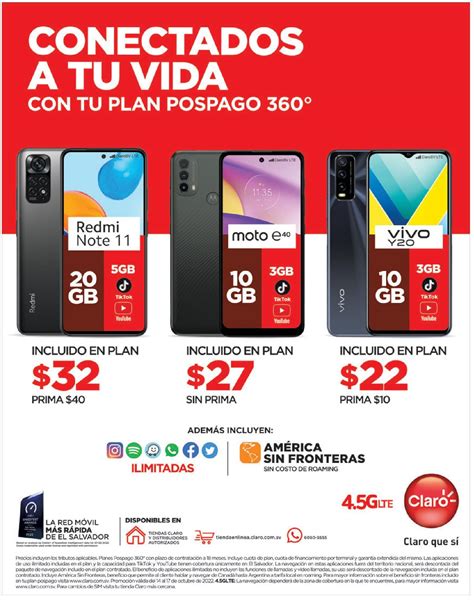 Oferta De Celulares Pospago En Claro El Salvador 14 Octubre TuOfertaSV