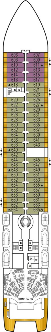 Seabourn Ovation Deck plan & cabin plan