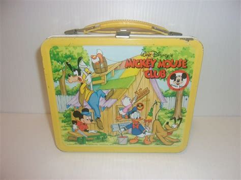 Walt Disney Mickey Mouse Club Metal Lunch Box