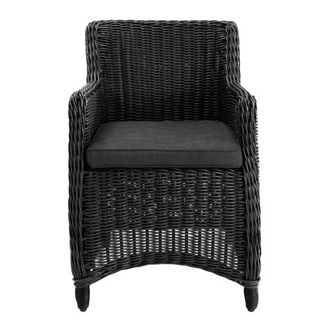 Fauteuil De Jardin En R Sine Tress E Noire Cendre Porto Vecchio