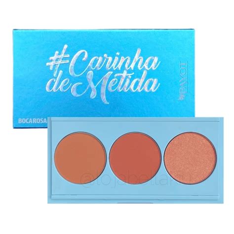 Paleta De Blush Carinhademetida Boca Rosa Beauty Shopee Brasil