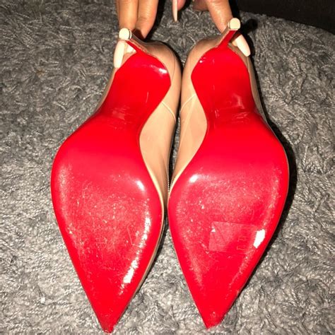 Christian Louboutin Shoes Christian Louboutin Nude Pumps Poshmark
