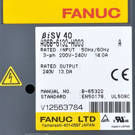 Fanuc Drives A B H Fanuc Bisv Servo