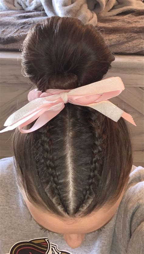 Double Braid Hairstyle Competition Hair Gymnastics Hair Cheer Hair