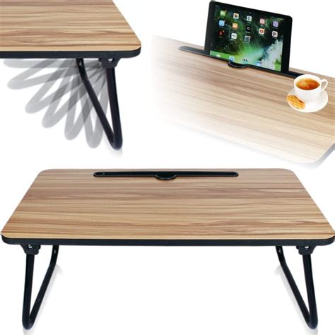 Table De Lit Pour Ordinateur Portable Avec Tablette Support Pliable