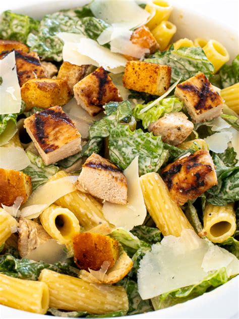 Chicken Caesar Pasta Salad Chef Savvy