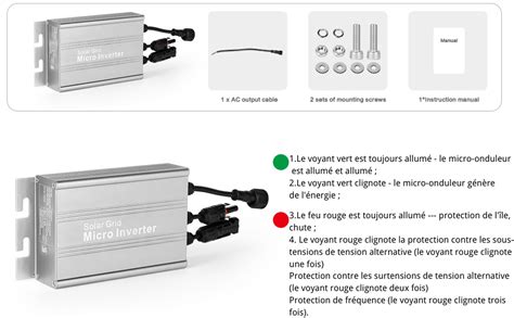 Jadeshay Micro Onduleur Solaire W Dc V Solar Micro Inverter