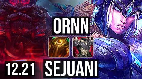 ORNN Vs SEJUANI TOP 6 1 13 600 Games 800K Mastery KR