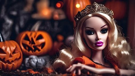 Premium Ai Image Barbie Toy On The Hallowen