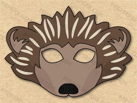 Hedgehog Mask Template Free Printable Papercraft Templates, 55% OFF