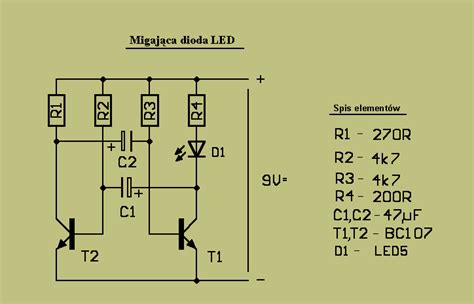 Sprawdzenie schematu migającej diody elektroda pl