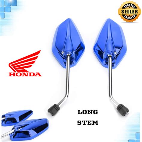 HONDA Wave 100 110 Motorcycle Side Mirror Silver Stem ALLOY Dahon