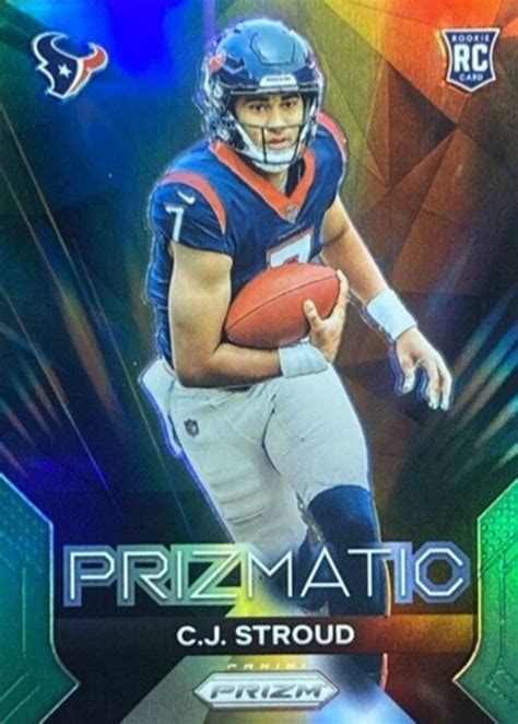 CJ Stroud 2023 Prizm 6 Prizmatic Green Price Guide Sports Card