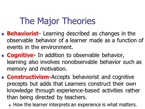 Behavioral Learning Theory