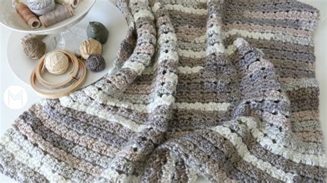 Shell Crochet Blanket Tutorial - Beginner Friendly with Video Tutorial