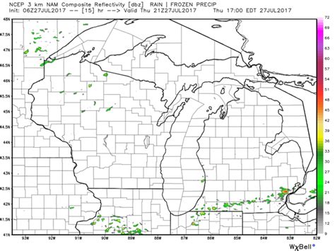 Michigan weather today: Cold front position rules your weather - mlive.com