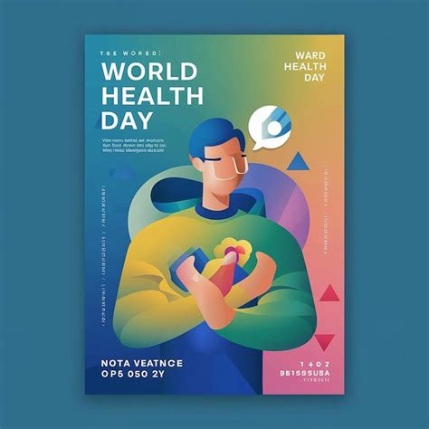 Premium Vector Global Health Day Awareness Vector Poster Template