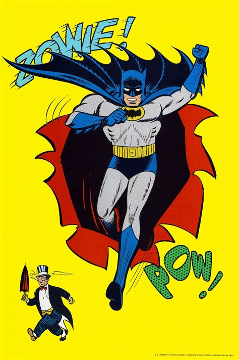 Batman Poster 1966 Batman Poster Dc Comics Poster Superhero Poster