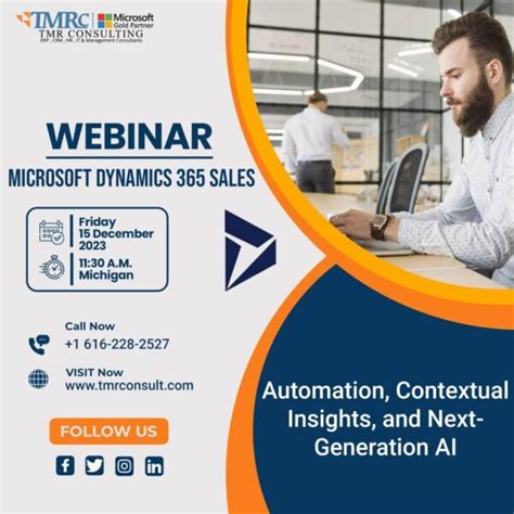 Microsoft Dynamics Sales Free Online Webinar Usa Tmr Consulting