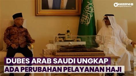 Bertemu Wapres Dubes Arab Saudi Ungkap Ada Perubahan Pelayanan Haji