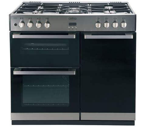 Buy Belling Db4 90dft Dual Fuel Range Cooker Black And Stainless Steel