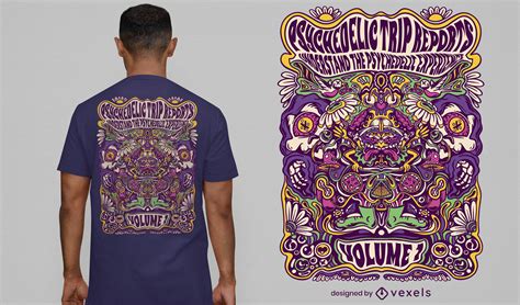 Psychedelic Trip Experience T Shirt Design Vector Download