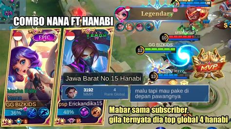 MAIN NANA MABAR SAMA SUBSCRIBER GILA NIH ORANG UDAH TOP GLOBAL 4 HANABI