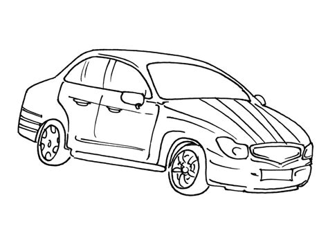 Coloriage Voiture Automobile Transport Dessin Colorier