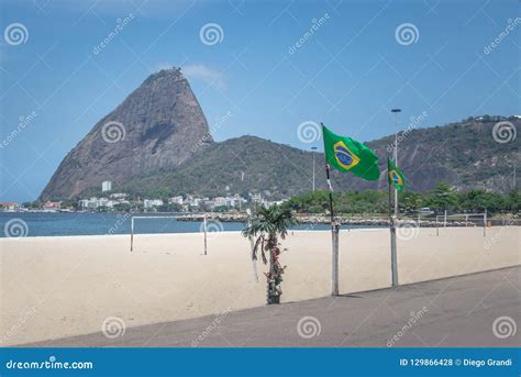 Aterro Do Flamengo Beach and Sugar Loaf Mountain - Rio De Janeiro, Brazil Stock Photo - Image of ...