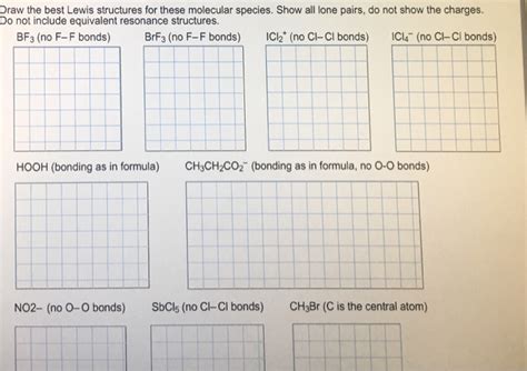 Solved: Draw The Best Lewis Structures For These Molecular... | Chegg.com