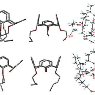 X-ray crystal structure of partial cone calixarene 10. | Download ...