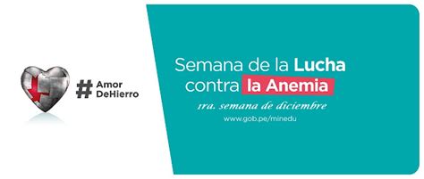 Primera Semana De Abril Y Diciembre Semana De La Lucha Contra La Anemia