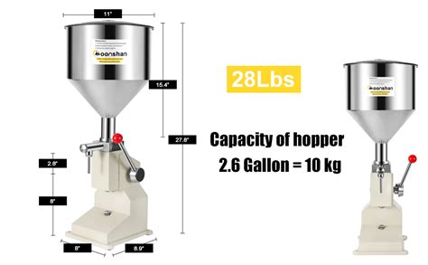 Amazon Moonshan Manual Liquid Filling Machine Larger Ml