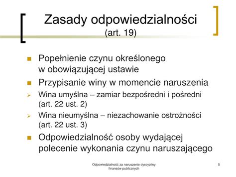 Ppt Odpowiedzialno Za Naruszenie Dyscypliny Finans W Publicznych