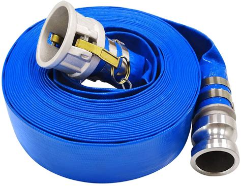 BLUE PVC LAYFLAT HOSE WATER DISCHARGE PUMP IRRIGATION LAY FLAT