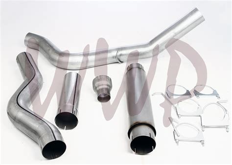 5 Cat Back Exhaust Muffler Kit 06 07 GMC Sierra 2500 Duramax 6 6L