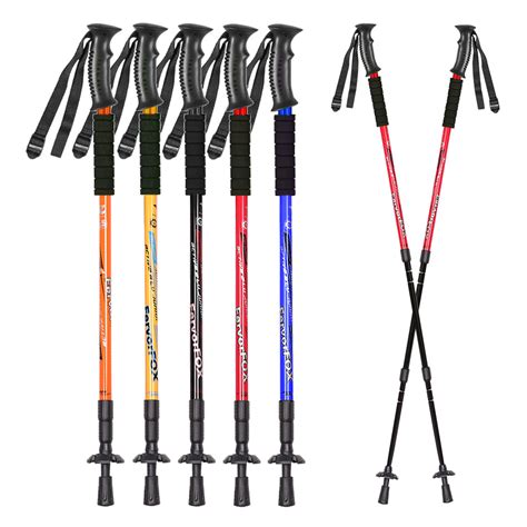 Adjustable Aluminum Hiking Pole Light Telescopic Nordic Style Walking