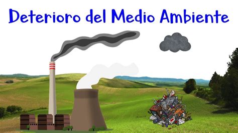 Qu Es El Deterioro Del Medio Ambiente F Cil Y R Pido Youtube