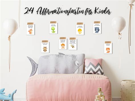 Affirmationskarten Kinder Mutmachkarten Karten Affirmationen Positive