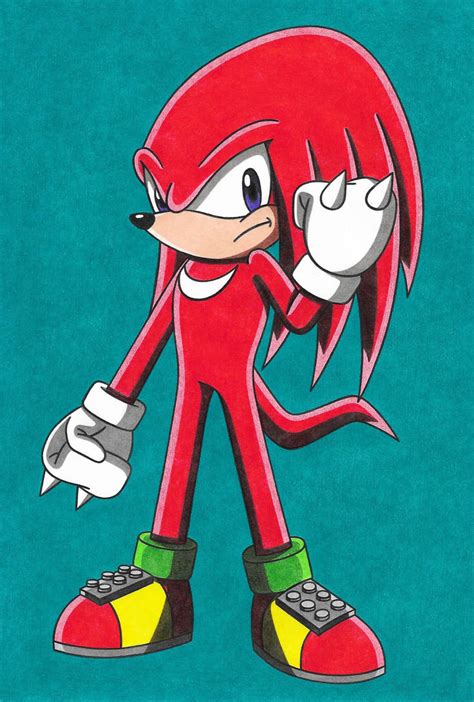 Art Trade: Knuckles the Echidna by Krisztian1989 on DeviantArt