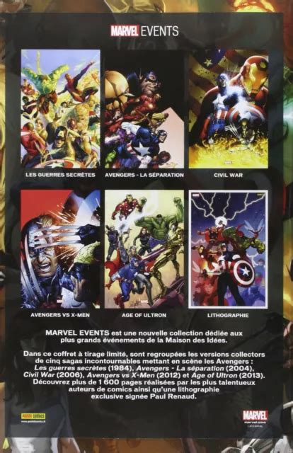 Rare Coffret Collector Edition Limitee Marvel Events Avengers Panini