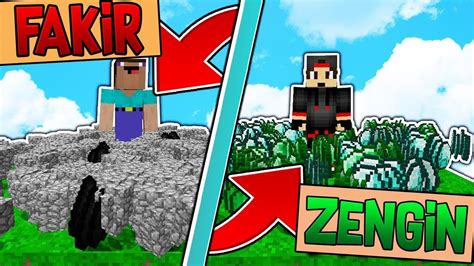 ZENGİN VS FAKİR HAYATI 3 Minecraft YouTube