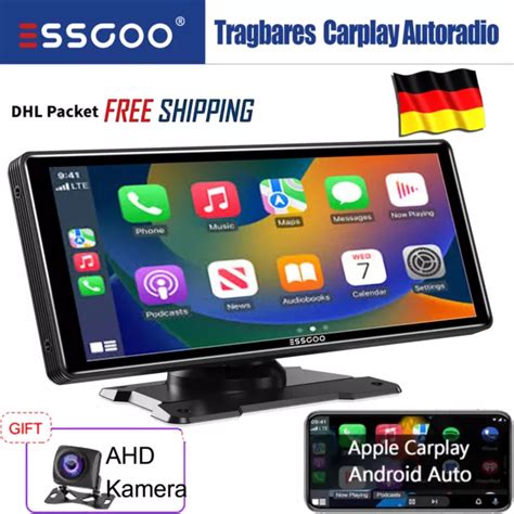 AUTORADIO PORTATILE 10 3 Touchscreen Wireless Apple CarPlay Android