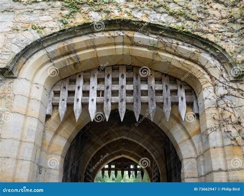 Portcullis In Stone Archway Royalty-Free Stock Image | CartoonDealer ...