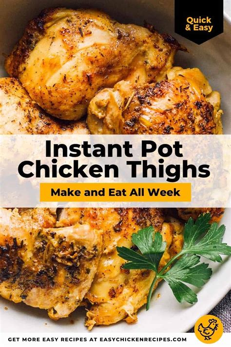 Instant Pot Chicken Thighs Easy Chicken Recipes