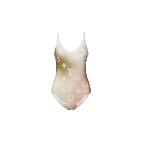 Monogram Gradient Cut Out One Piece Swimsuit Women Ready To Wear