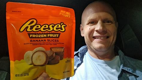 Trying The New Reese S Frozen Fruit Banana Slices Youtube