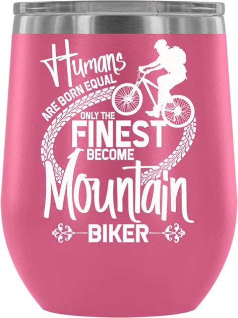 Amazon I Am A Mountain Biker Wine Tumbler Cup Mountain Biker 12