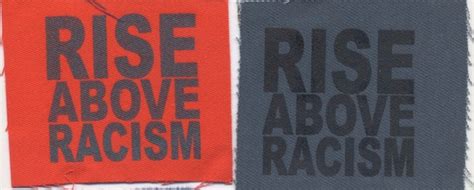 Rise Above Racism Patch