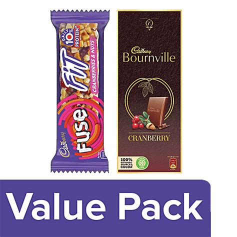 Buy Cadbury Fuse Fuse Fit Snack Bar With Cranberries And Nuts41g